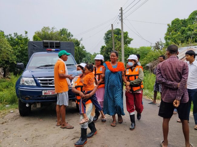 विश्व वातावरण दिवसको अवसरमा गेरूवामा बाढी कृत्रिम घटना अभ्यास सम्पन्न